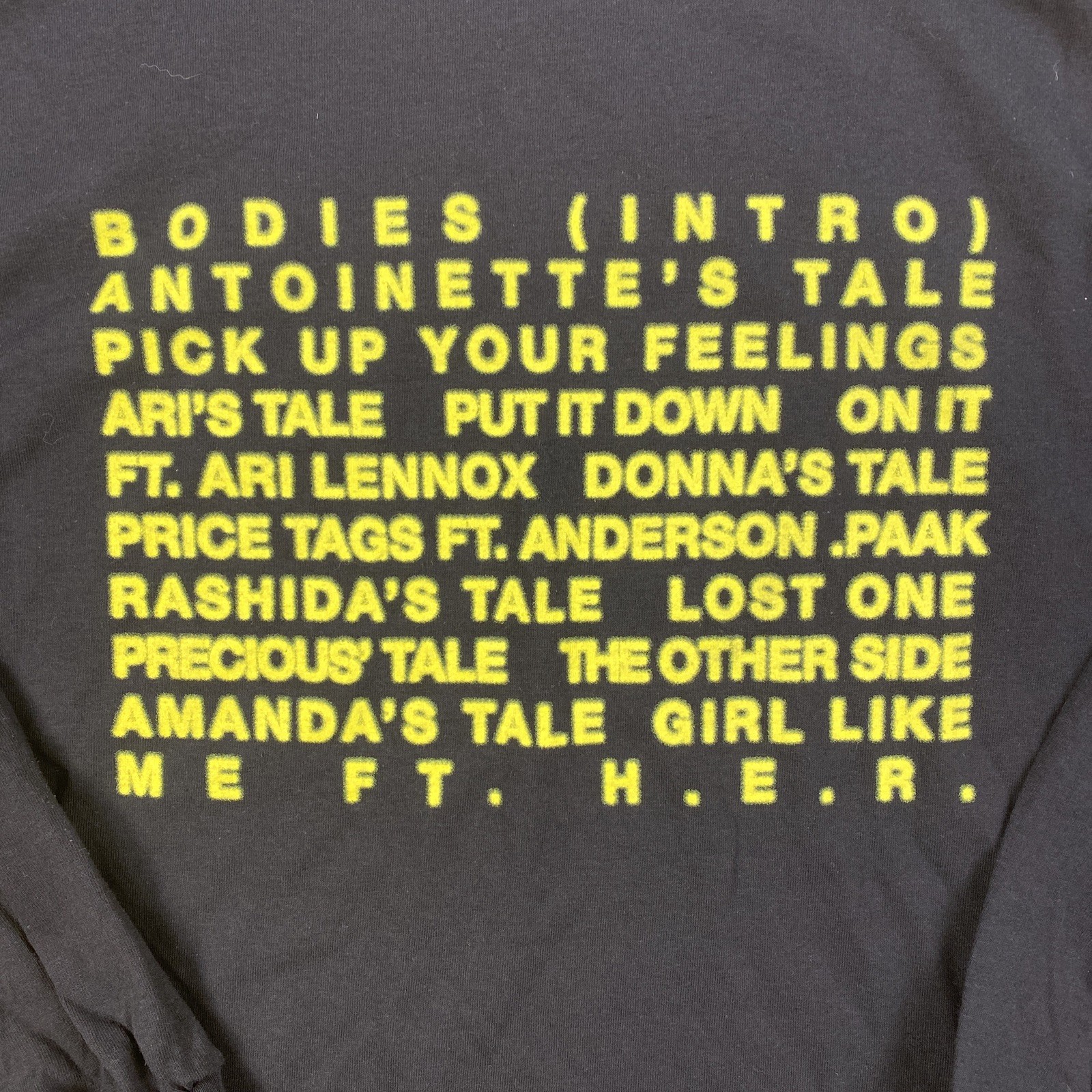 the thread shop shirt mens xl black long sleeve graphic tee spell out text gallery