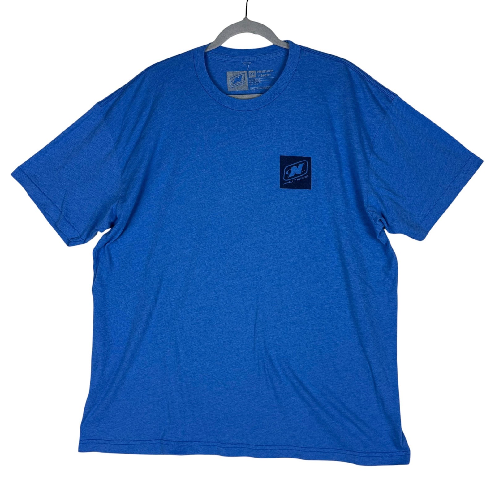 Nautique Shirt Mens 2XL Blue Surfing Riding Skiing Boat Graphic Tee Back Print gallery