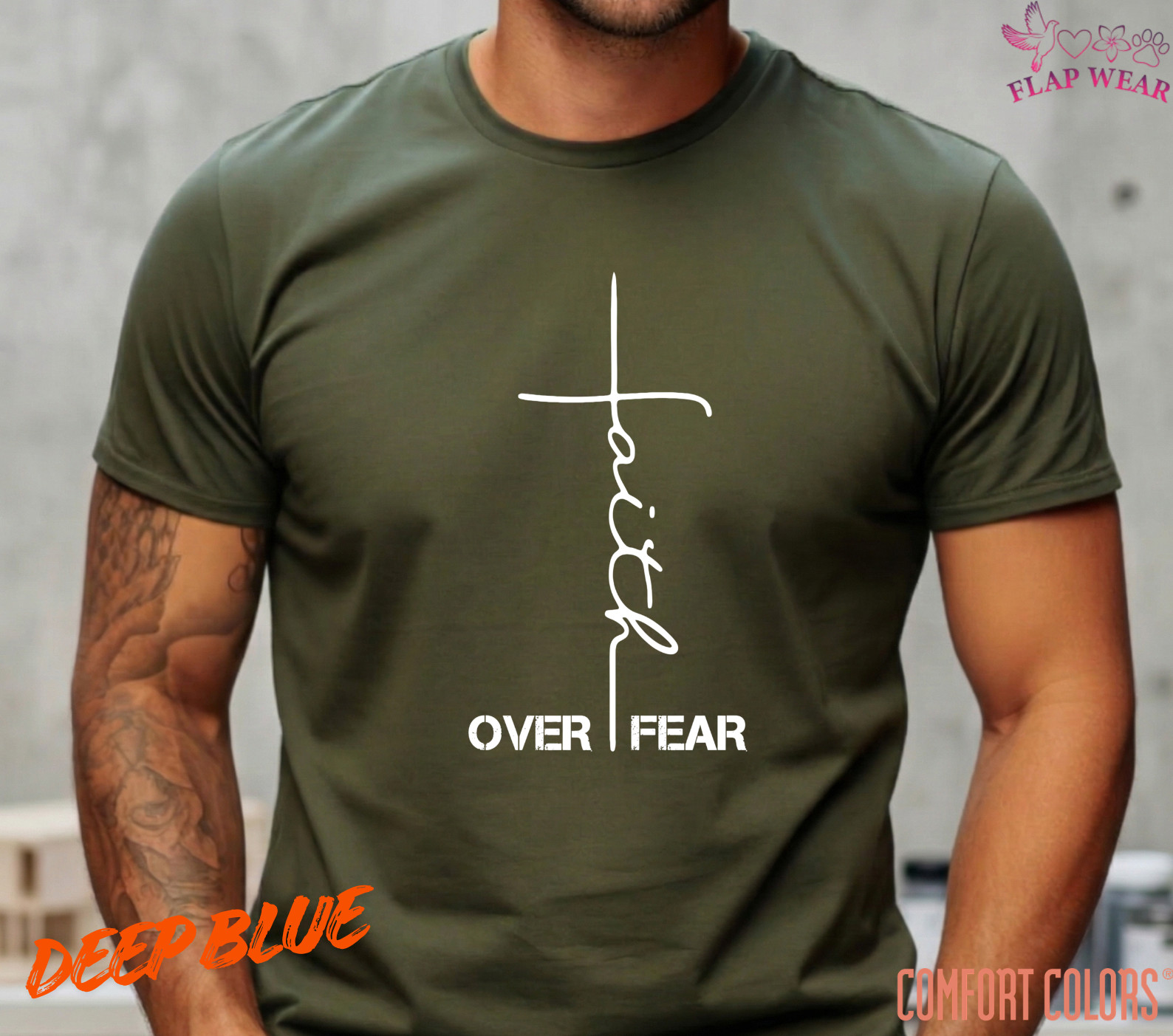 Unisex Faith Over Fear Chri T-Shirt, Men T shirt,Women T shirt Gift Religion Top gallery