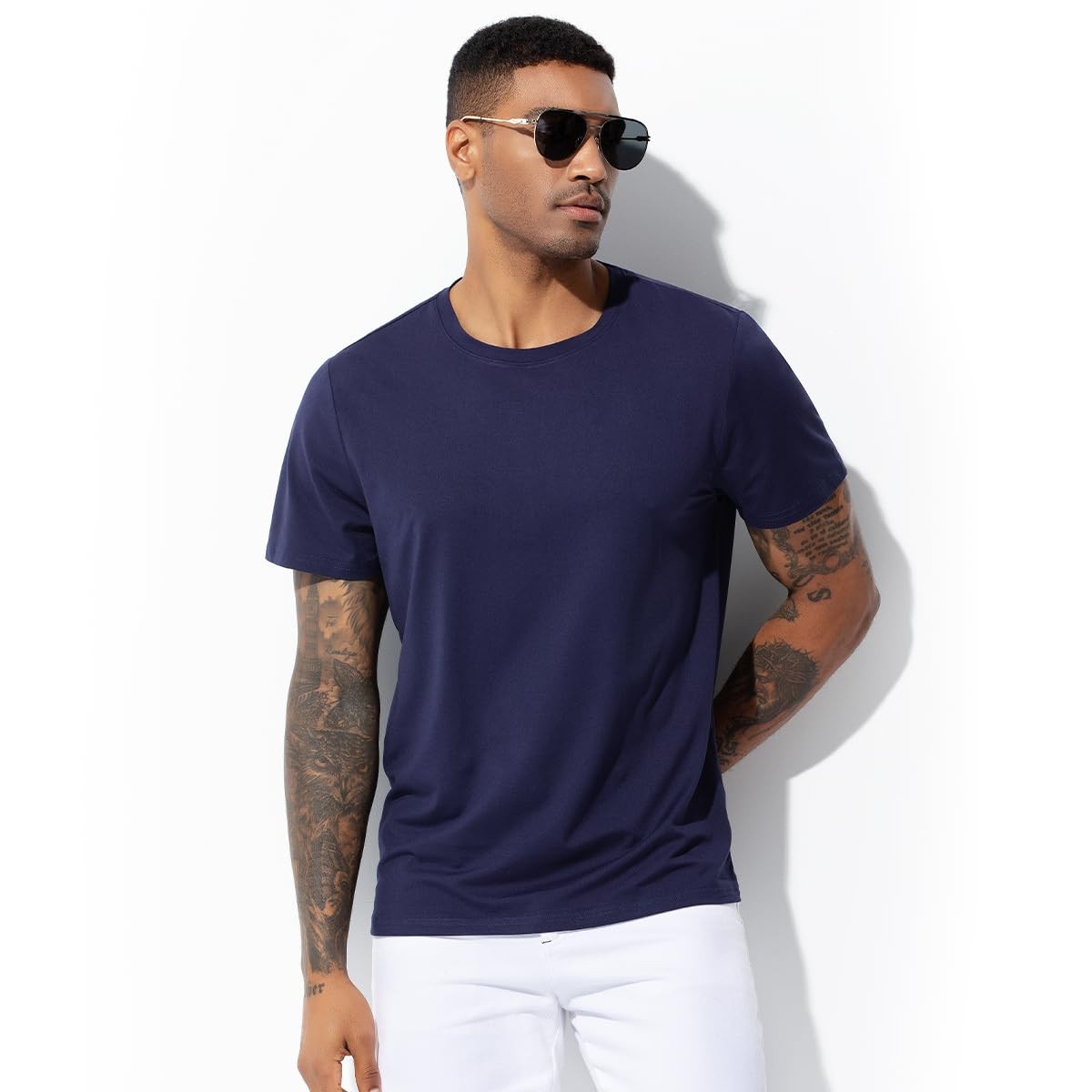 Men's Quick Dry Gym T-Shirts Multipack Workout Short Sleeve Shirts Athletic R... gallery
