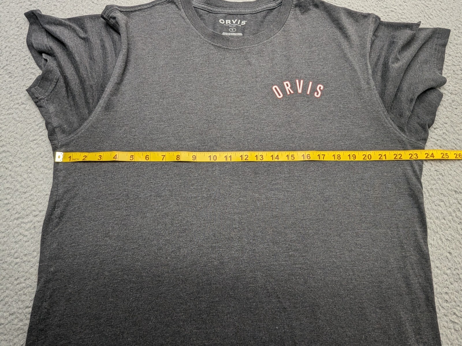 Orvis T-Shirt Mens Large Gray SS Vermont Logo Classic Collection *flaw* gallery
