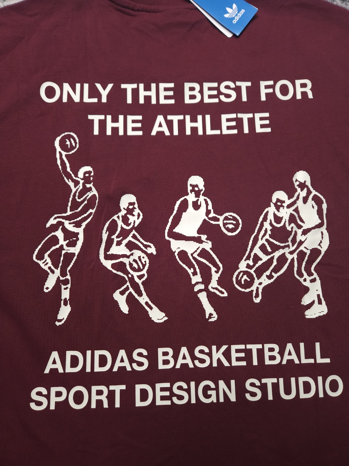 NEW Adidas Originals Basketball Design Studio T-Shirt Men's Size XL Shadow Red gallery