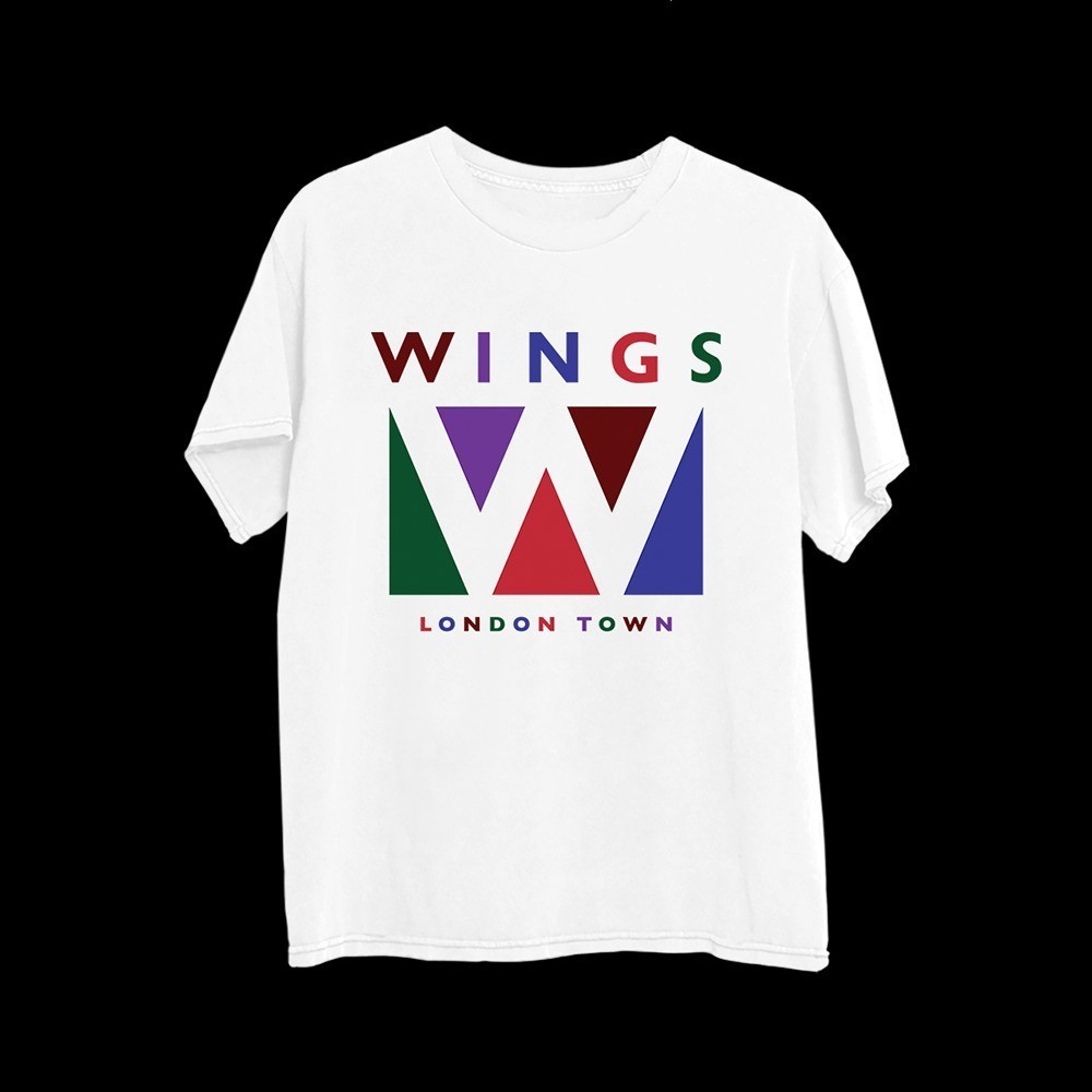 Paul McCartney Wings Band London Town Logo T-Shirt DTG Reprint