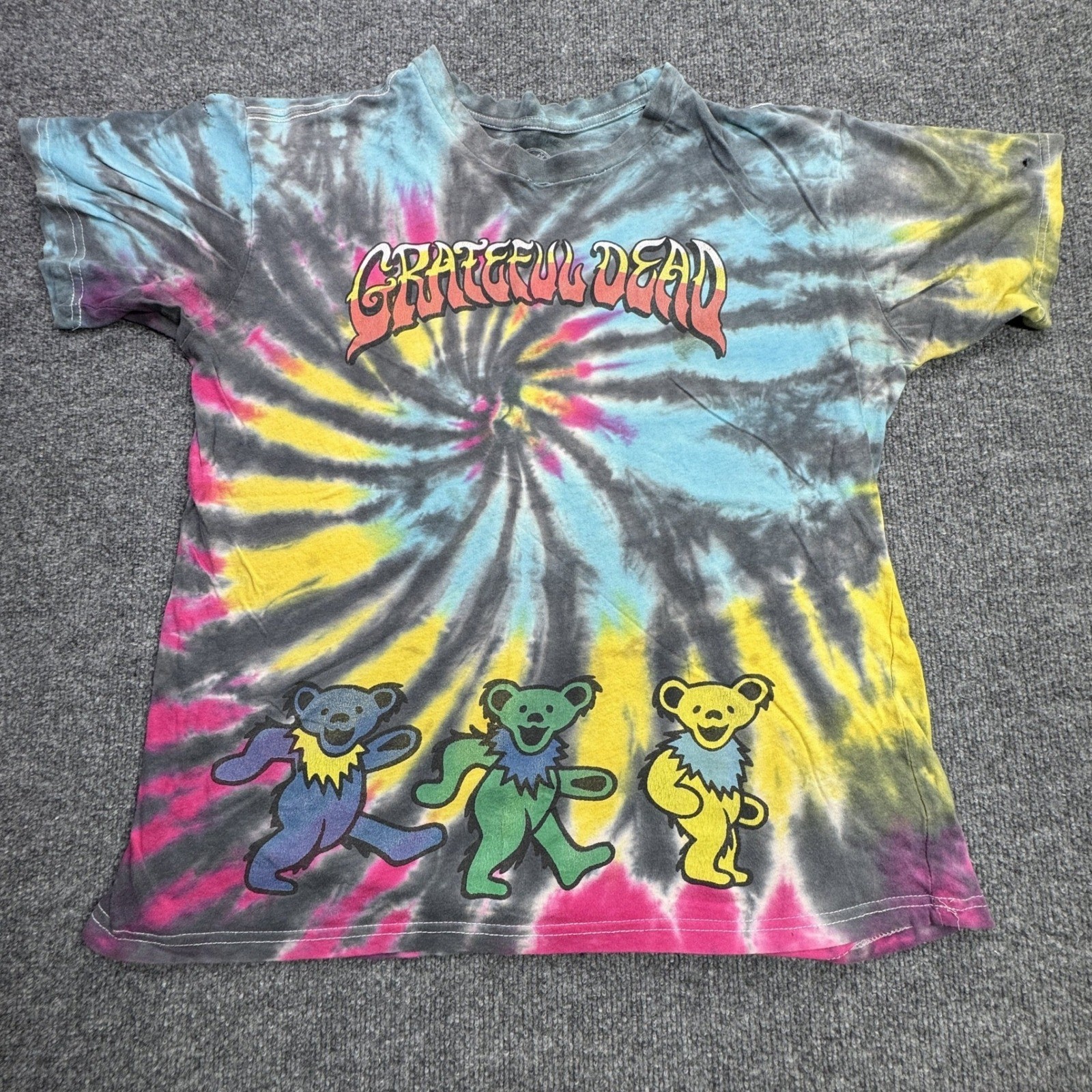 Grateful Dead T Shirt Mens M Multicolor Tie Dye Dancing Bears Band Tee gallery