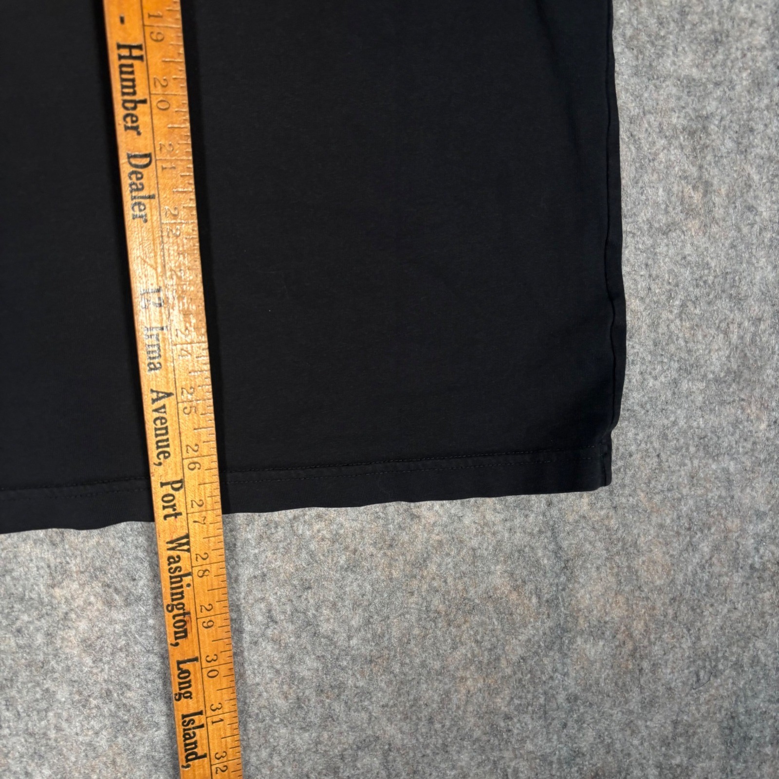 Uniqlo T-Shirt Mens Large Black Cotton Blend Short Sleeve Crew Neck 455357 6739 gallery
