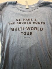 St Paul Broken Bones Multi World Tour 2022 Band Tee Shirt Medium Heather Blue M