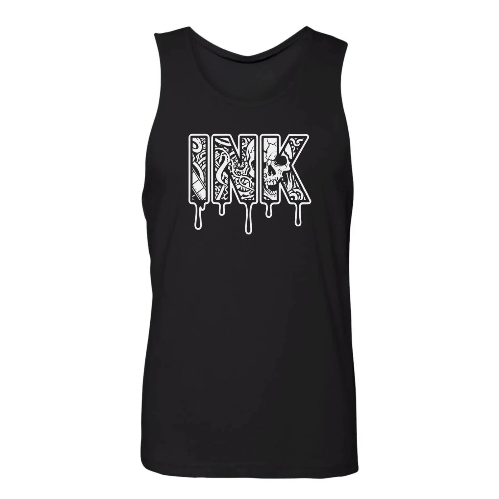 NEW MENS InkAddict BLEEDING INK Tank Top BLACK SMALL-2XLARGE MADE IN USA