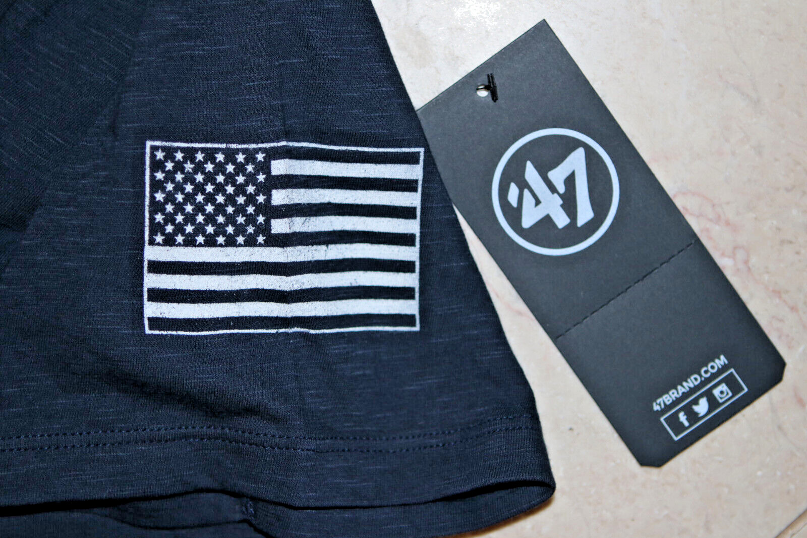 '47 Americana USA Beer Graphic Tee Men's 100% Combed Cotton T-Shirt $42 NEW L gallery