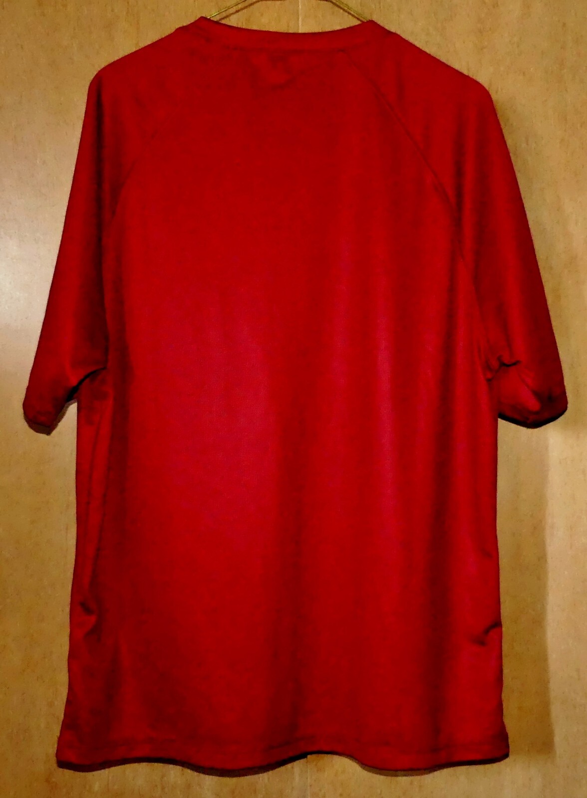 ZX Zeroxposur Mens Cherry Red Tee 100% Polyester T-Shirt Large gallery