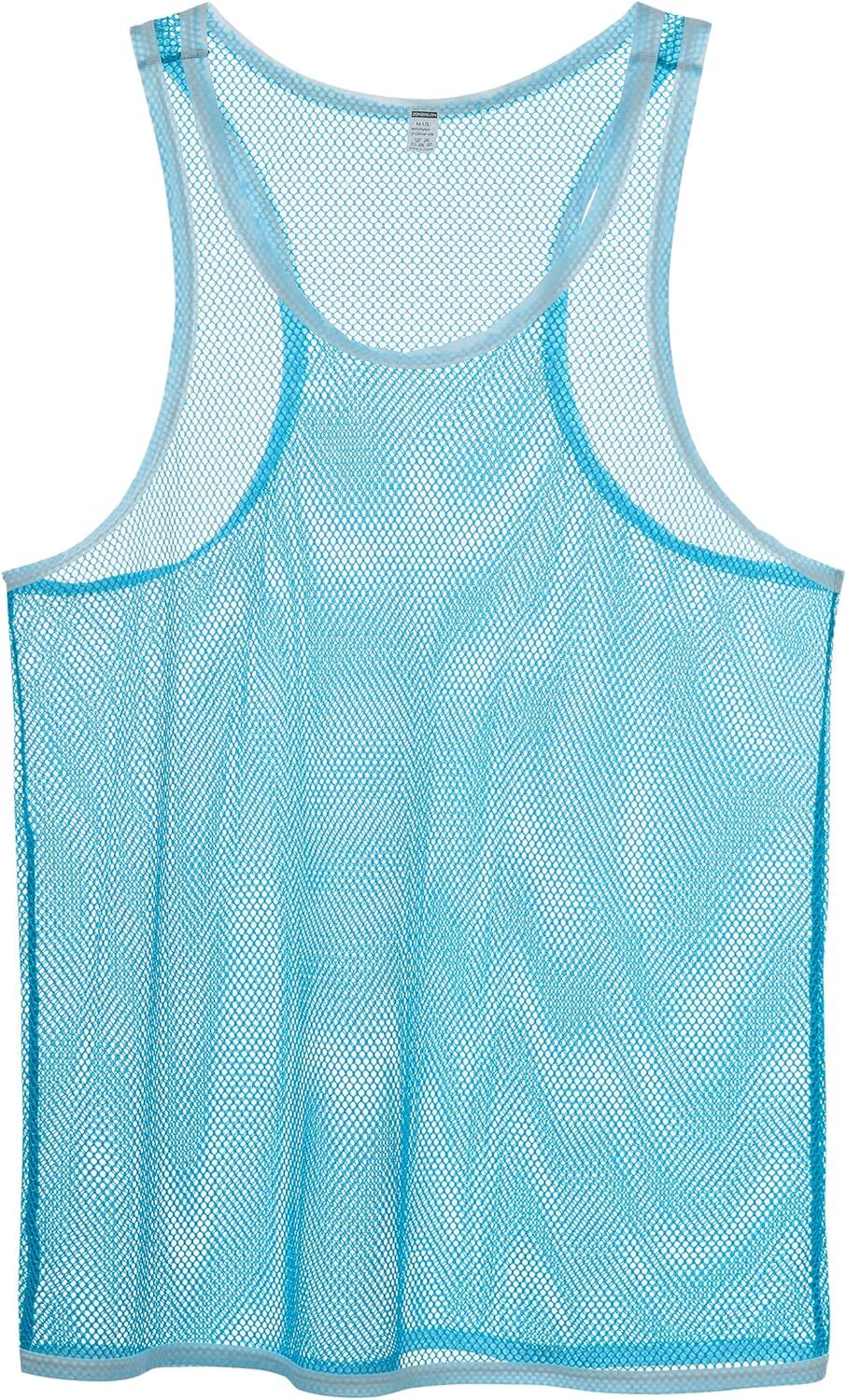 Mens Undershirt Sexy Mesh Vest Breathable Soft See Through Sleeveless Tank Tops gallery