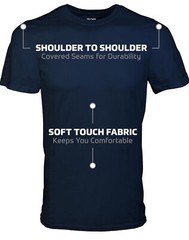 Gildan Men’s Crew T-Shirts Multipack Style G1100 NavyCharcoalCardinal Red L