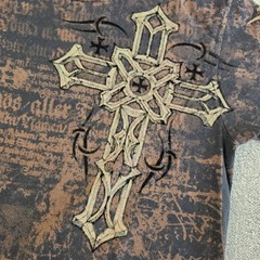 Raw State Premium Redemption Shirt Mens Large Y2K Grunge Textured