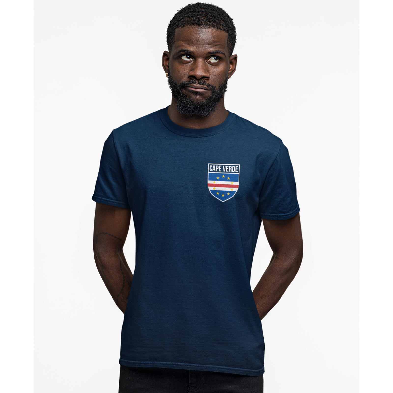 Cape Verde Badge Mens T Shirt shirt Football Sports Event Him Soccer Footy Te... gallery
