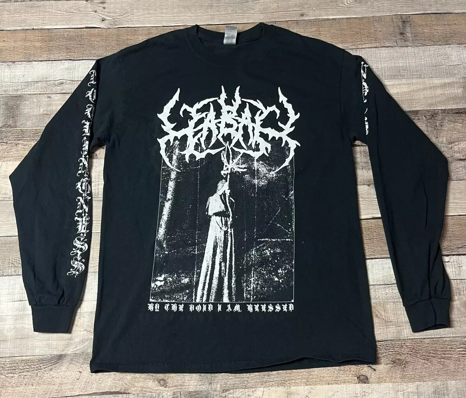 Cabal Shirt Medium Black Nothingness In The Void I Am Blessed Death Core Metal gallery