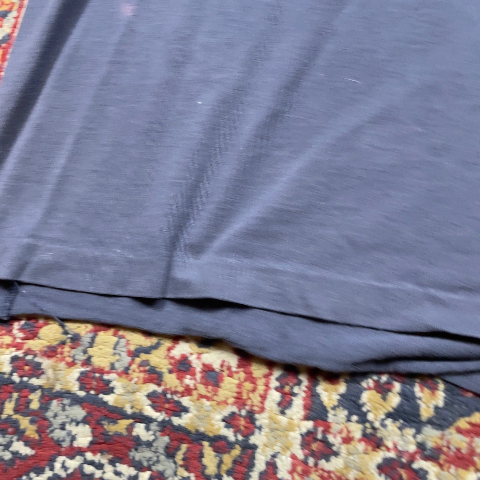 VTG 90s Polo Ralph Lauren XL Navy Blue Arch Text Spell Out T-Shirt Faded Stitch gallery