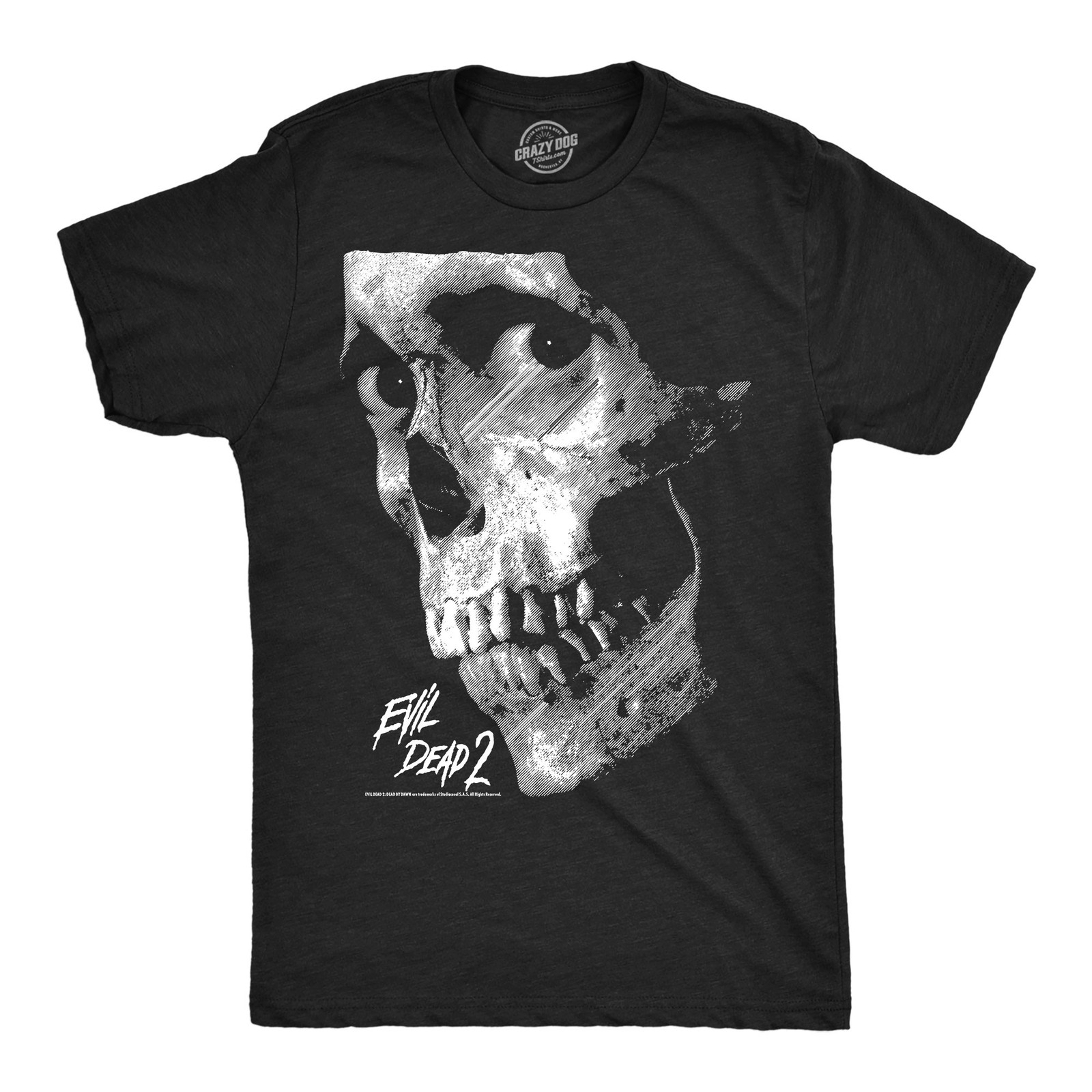 Mens Funny T Shirts Evil Dead 2 Skull Horror Movie Tee For Men gallery