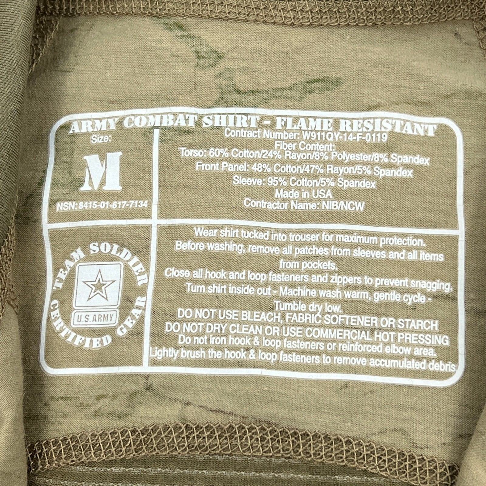 NEW Massif Army Combat Shirt Mens Medium OCP Multicam Flame Resistant 1/4 Zip FR gallery