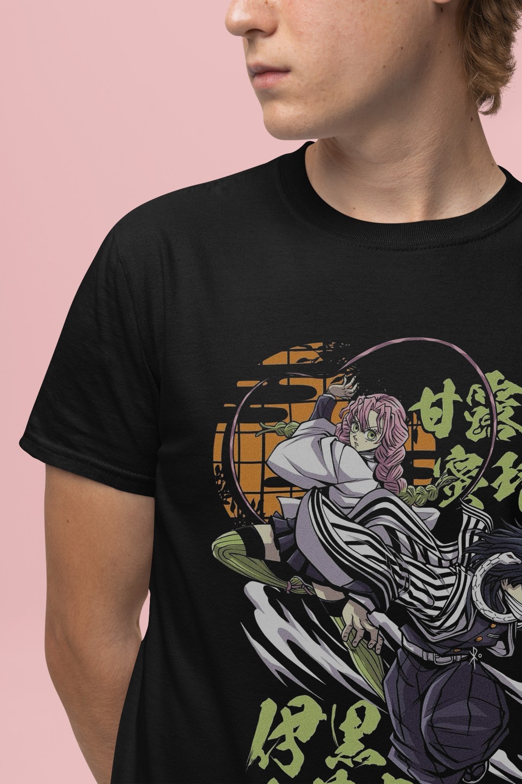 Demon Slayer Shirt Obanai Mitsuri T-Shirt Tanjiro KNY Anime Zenitsu Muzan Tee gallery