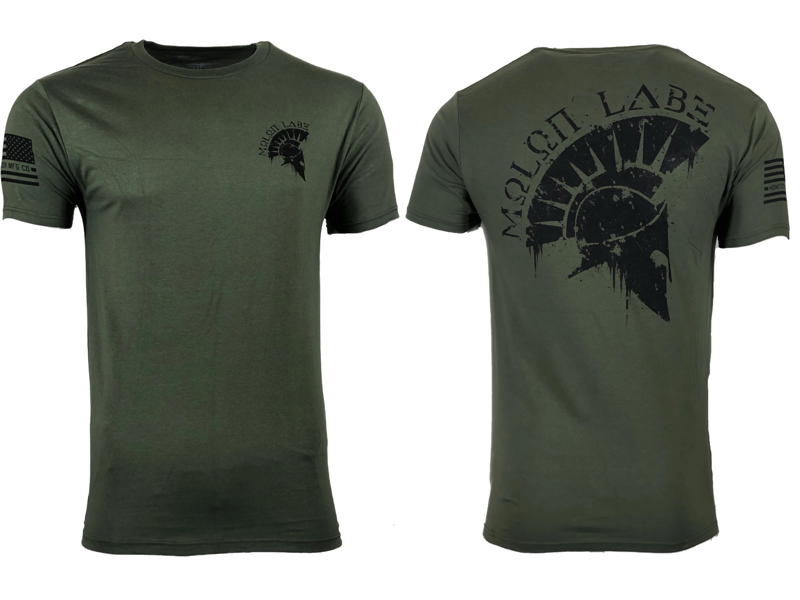 Howitzer Style Men's T-Shirt MOLON LABE Military Green Grunt S M L XL 2XL 3XL gallery