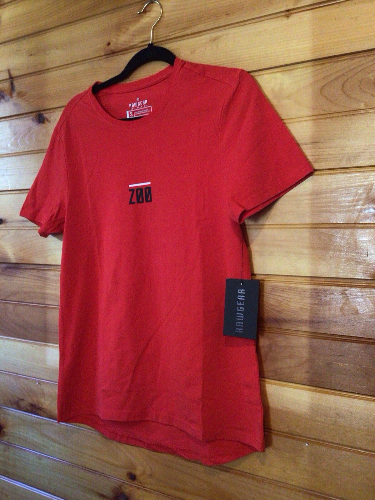 Raw Gear T-shirt Zoo Culture Men’s Short Sleeve RED S Black ZOO Graphic NWT gallery