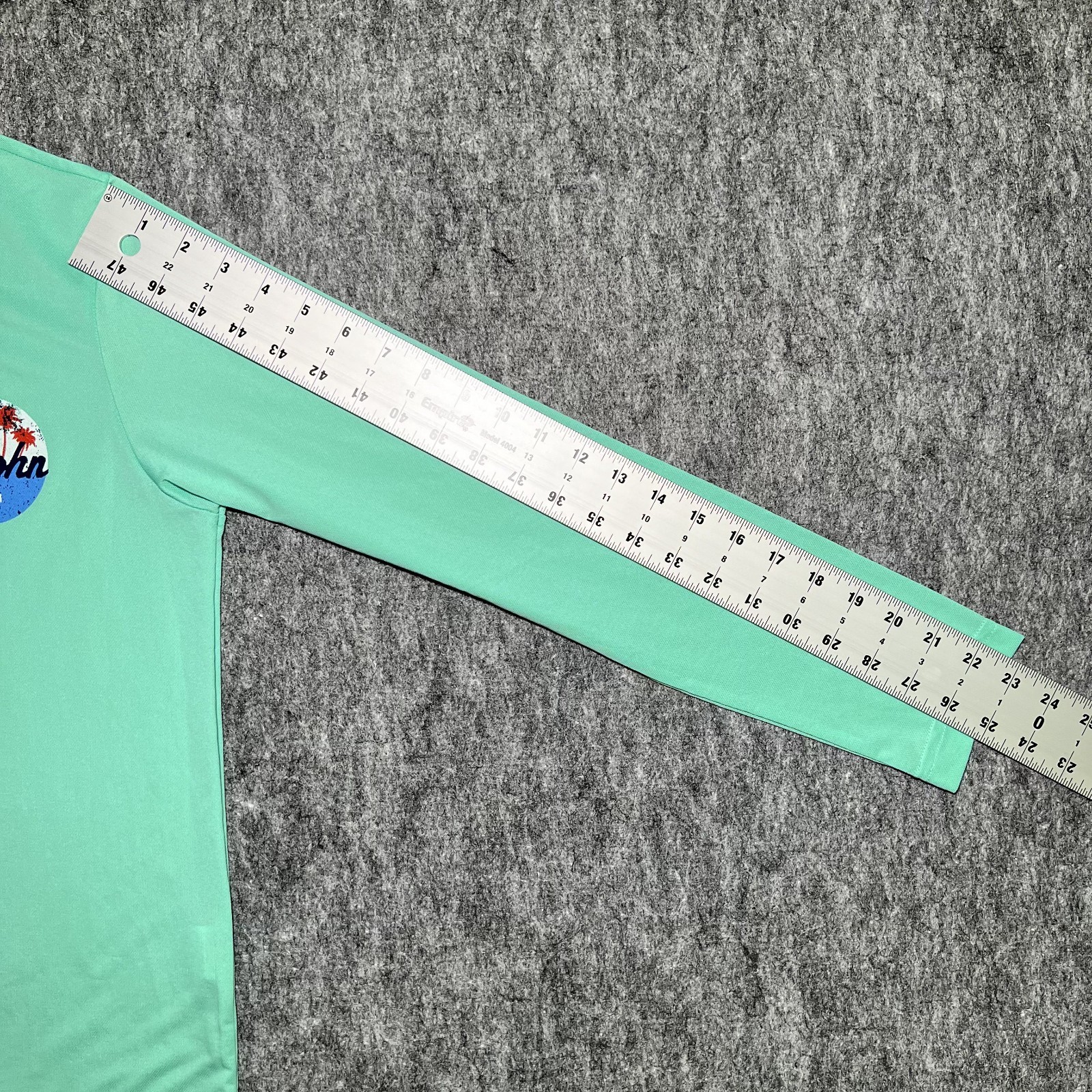 HIHO Performance Long Sleeve Shirt S Teal St.John US VII Graphic Made in Peru gallery