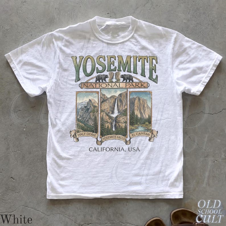 Yosemite National Park Vintage 90s Graphic T-Shirt Half Dome Tee