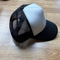 John Deere Hat Cap Snap Back Trucker Mens Black White Farm Equipment Tractor