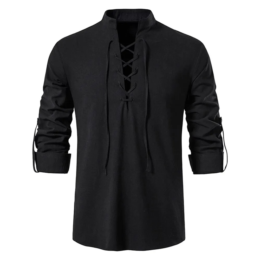 King Billion Men’s Shirts Casual Men Cotton Linen Long Sleeve T-shirt Spring Aut