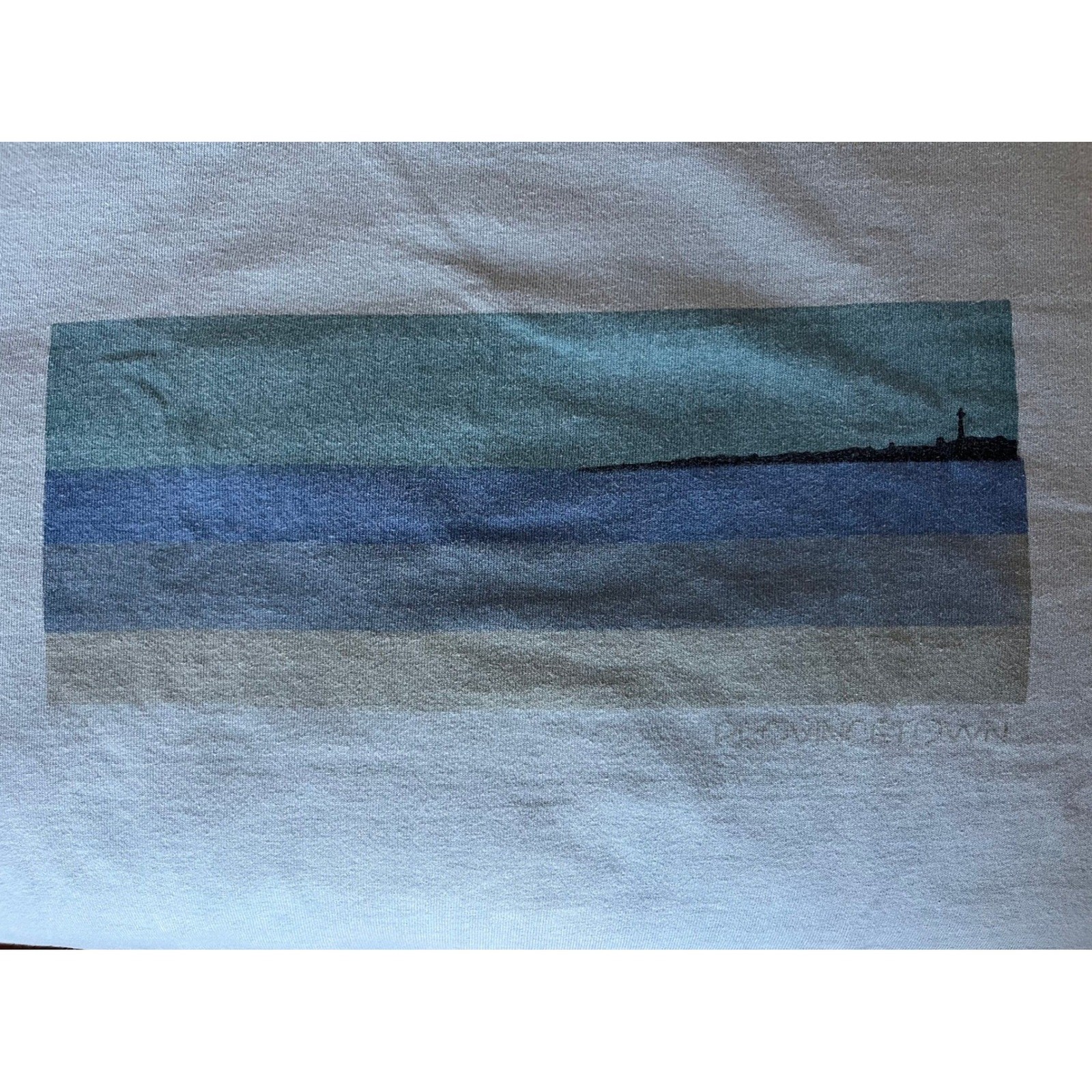 Provincetown, MA Cape Cod Ocean Shoreline T-Shirt Comfort Colors Blue | XL gallery