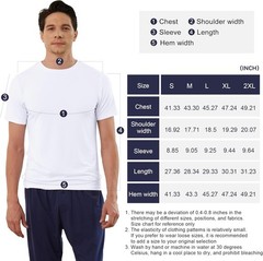 BAMBOO COOL Men Undershirts Moisture-Wicking Crewneck T Shirts, Breathable