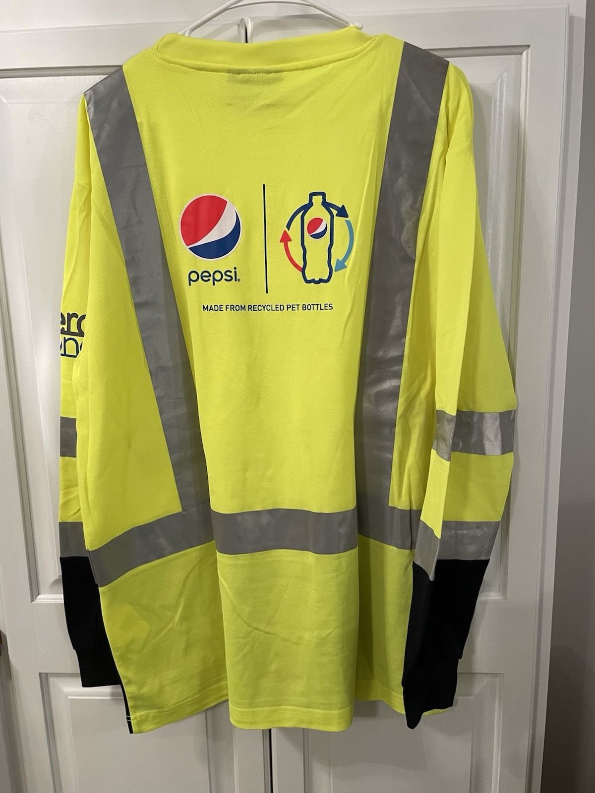 Pepsi Shirt Mens Large High Vis Employee Uniform Reflective Safety Long Sleeve gallery