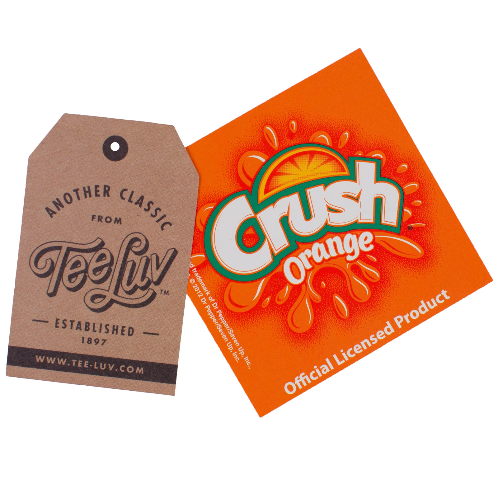 Tee Luv x Comfort Colors Orange Crush Logo Mens T Shirt Melon gallery