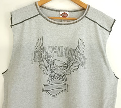 Birmingham AL Riders Harley Davidson Graphic T-Shirt Men’s XXL Gray Sleeveless
