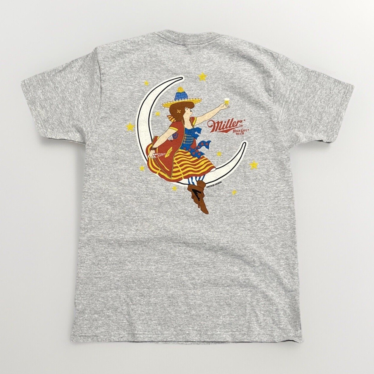 Miller Highlife Beer T-Shirt Mens Small x Tee Luv Graphic Print Retro Logo gallery