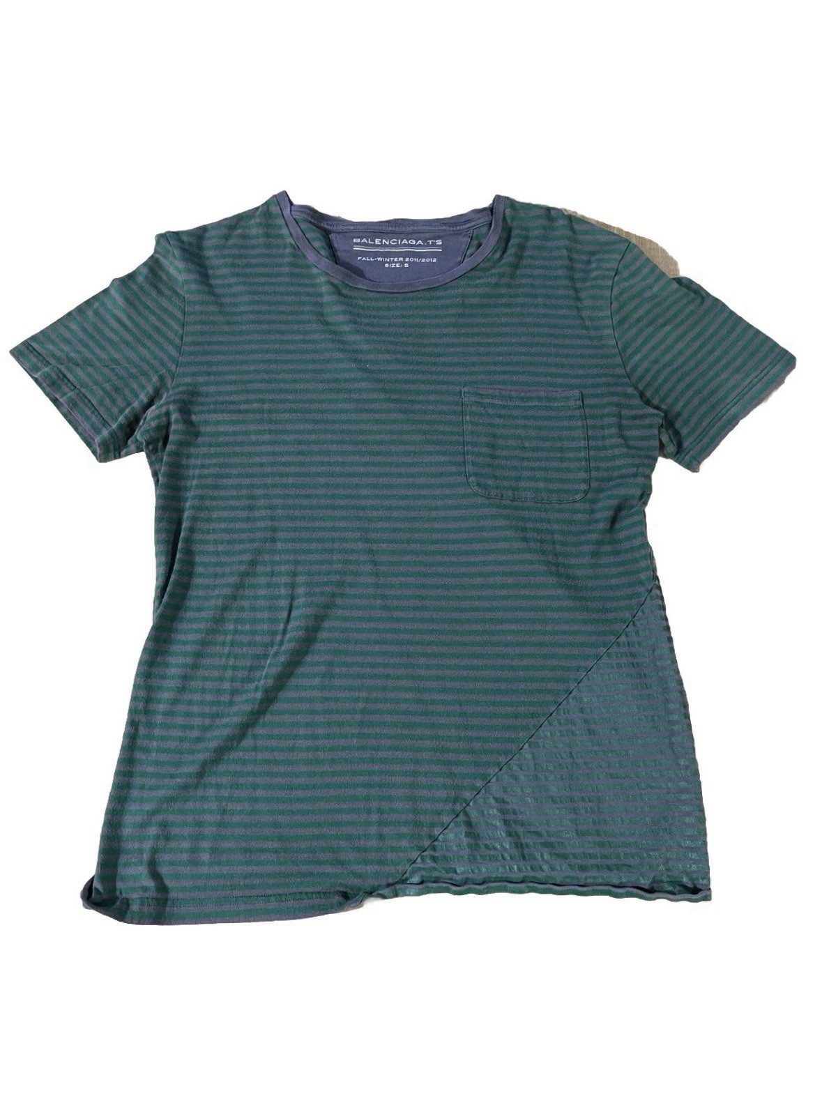 Balenciaga Fall/Winter 2011-2012 Green T Shirt Sz Small