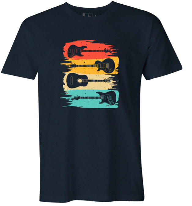 Rocker Guitar Print Tee - Choose Your Size & Color! gallery