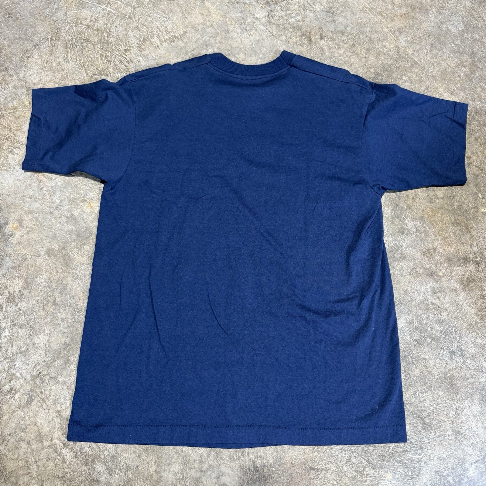 Dad World’s Greatest Fisherman Fishing Vintage Single Stitch Blue T-Shirt XL gallery