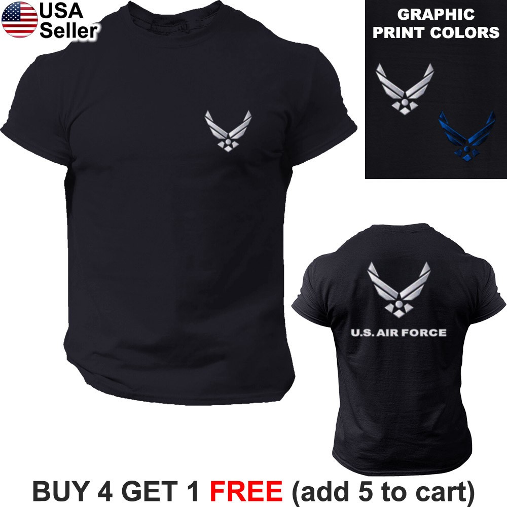 USAF T-Shirt United States Air Force Logo PT Physical Training Military BUF02 gallery