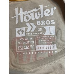 Howler Brothers Mens Large Beige Heed The Call Graphic Pocket T-Shirt Tan L