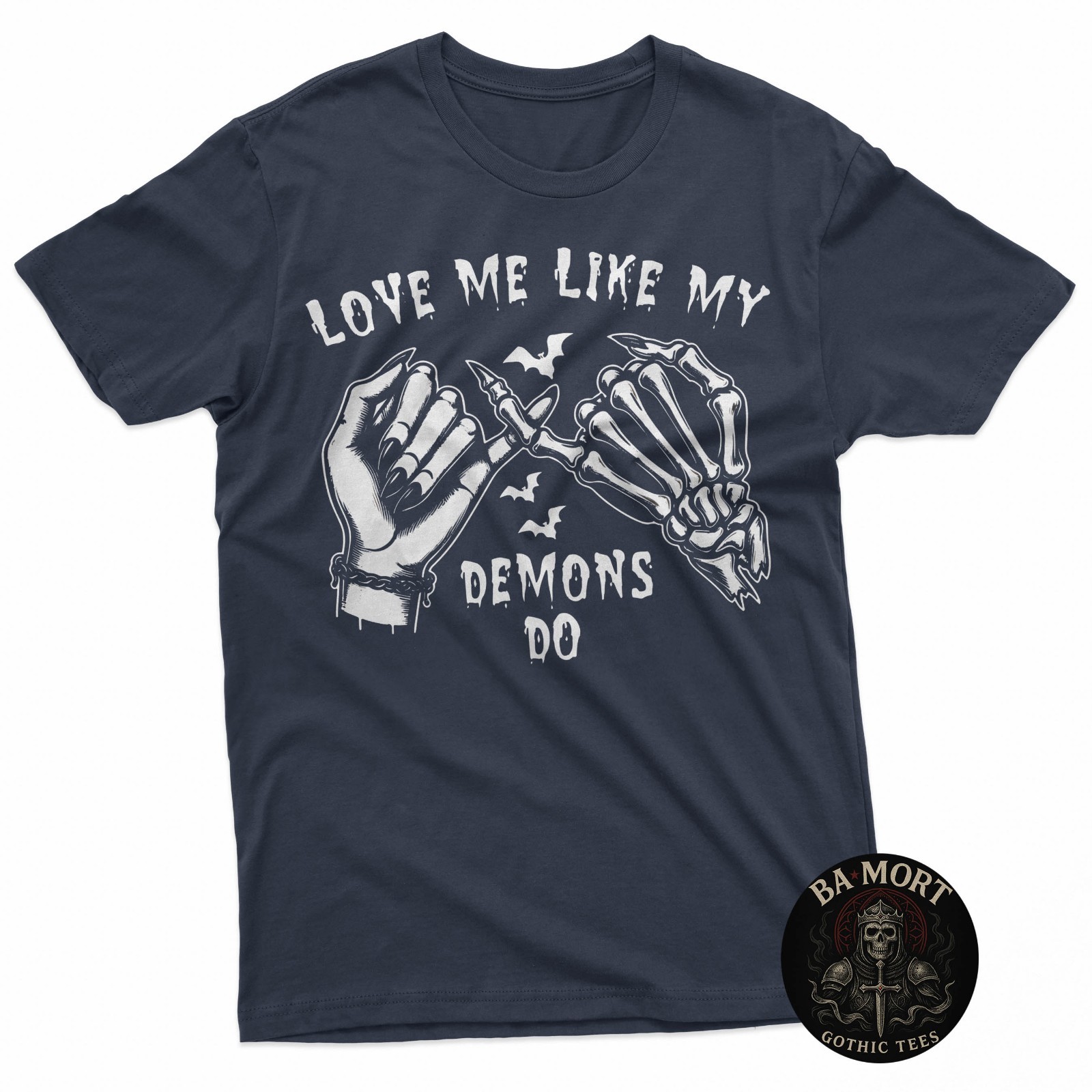 Love Me Like My Demons Do Emo Punk Gothic Goth Occult T-Shirt gallery