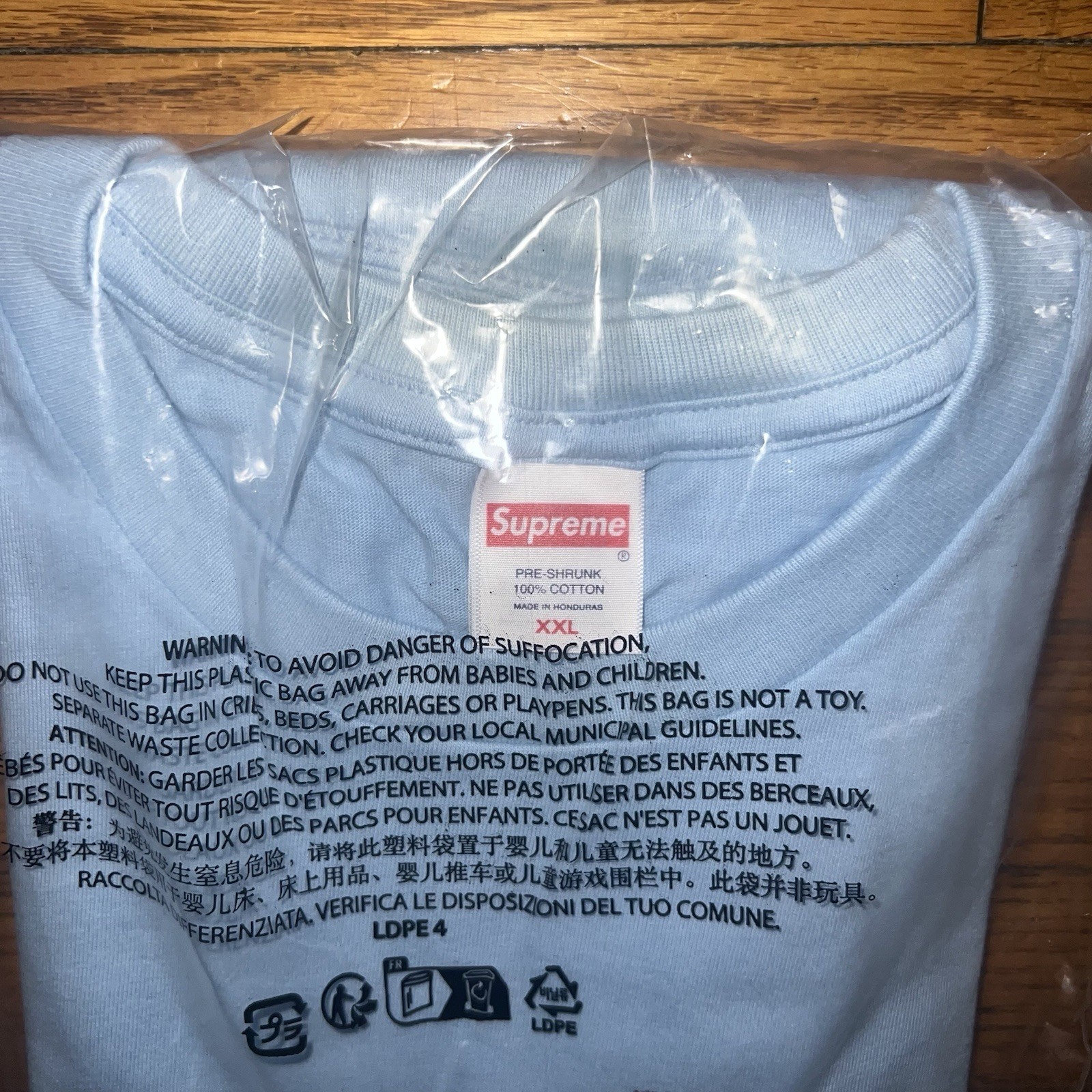Supreme Duck Tee Powder Blue Size: Extra Extra Large gallery