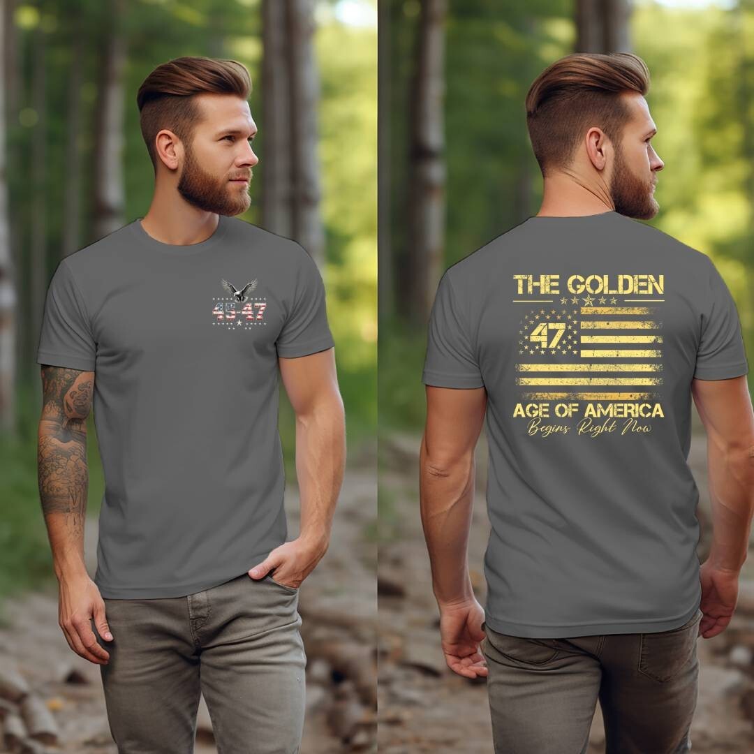 Trump Vance 2024 The Golden Age of America Great MAGA Golf 45 47 Eagle T-Shirt gallery