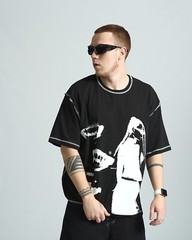 Oversized T-shirt OGONPUSHKA Chix black