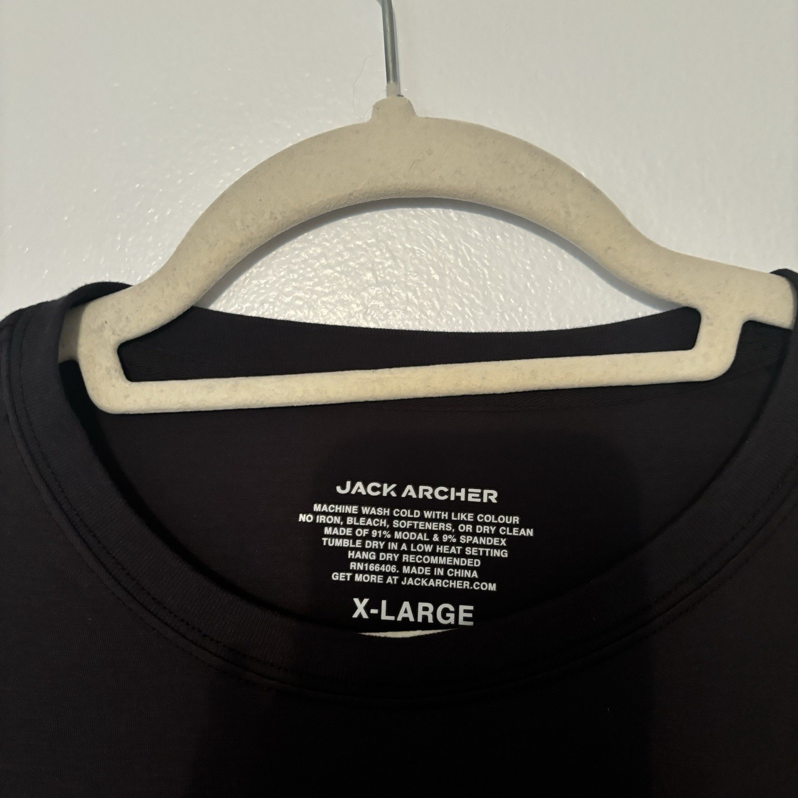 Jack Archer Anytime Tee Black Size XL Men’s Modal Blend Soft Fabric Stretch gallery