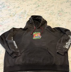 Rare Vintage World Industries Flameboy Straight Edge Punk Skateboarding Hoodie L