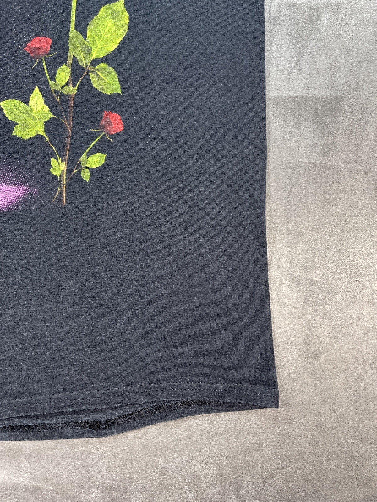 Juice World Lucid Dreams 999 Faded Black XL Rapper Shirt Dove Rose Distressed gallery