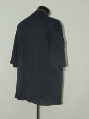 Men Murano Navy Blue Soft Cotton Made Italy Tee Shirt T Solid Crew Neck EUC 2XL