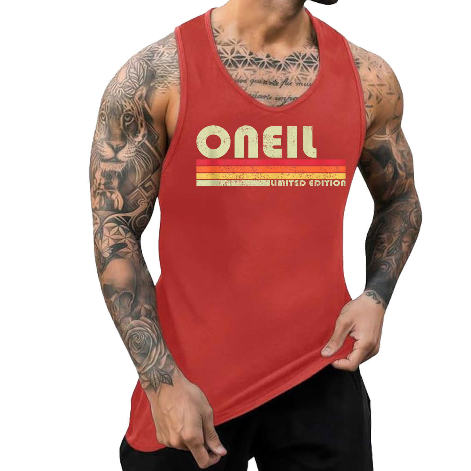 ONEIL Surname Funny Retro Vintage 80s 90s Gifts Men Women Tank Top gallery