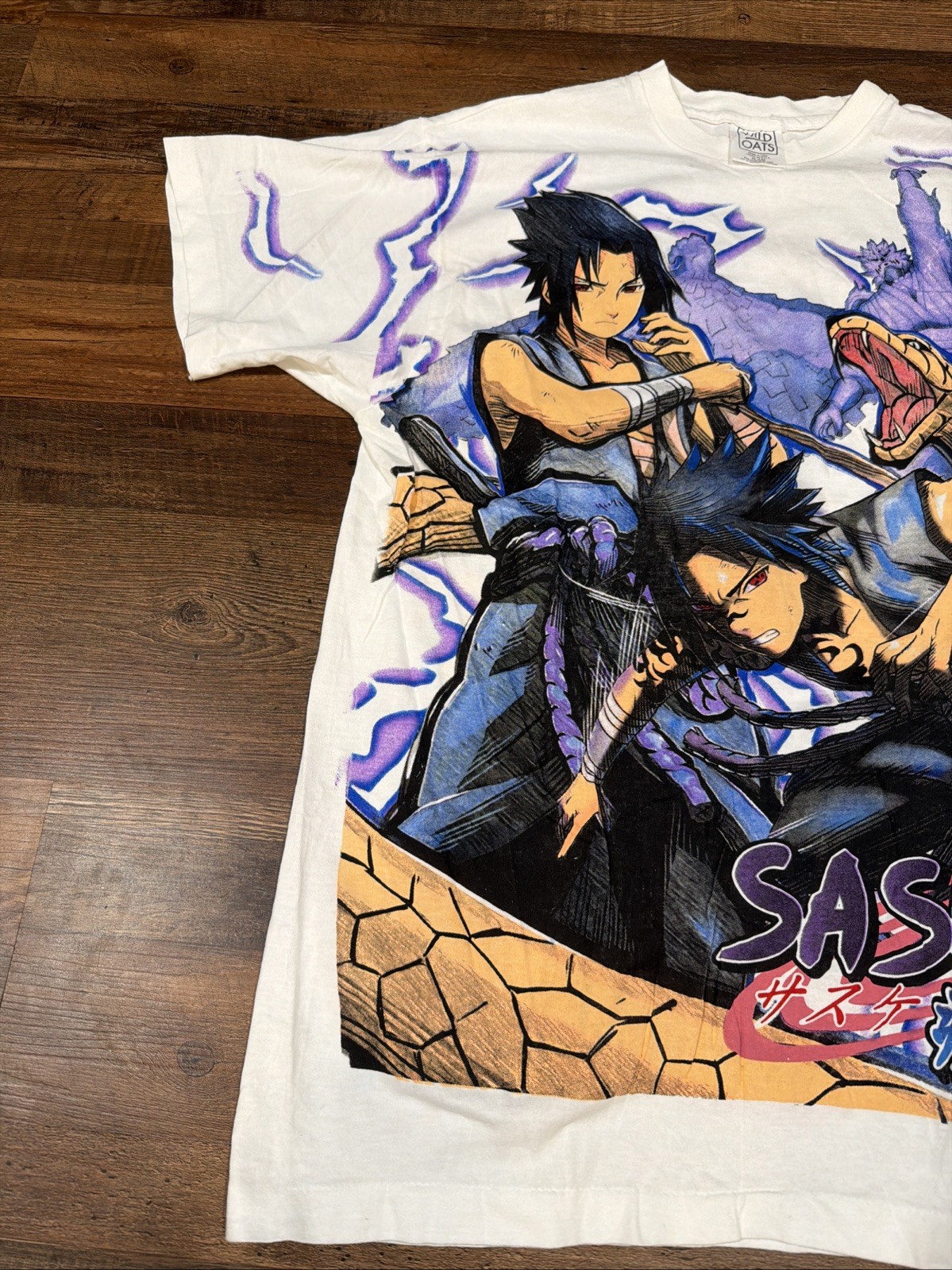 VTG Naruto Sasuke Shirt Anime Shippuden Shonen Jump Bleach One Piece BOOT AOP gallery