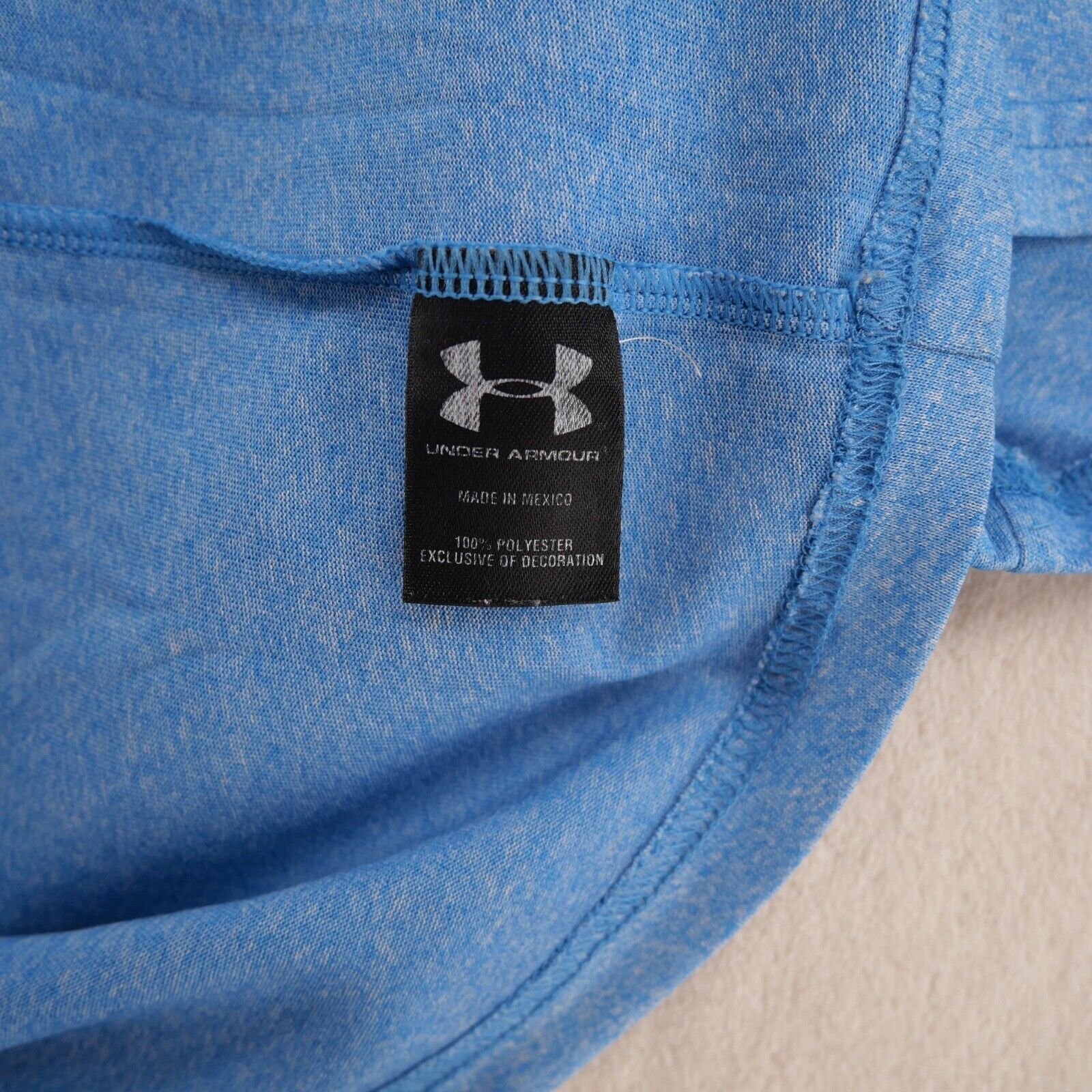 Under Armour Run Heatgear Loose Fit Men's Size XL Solid Blue Crew-Neck T-Shirt gallery